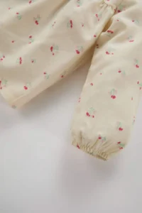 DeFacto Baby Collar Floral Twill Long Sleeve Shirt for Baby Girl - Image 3