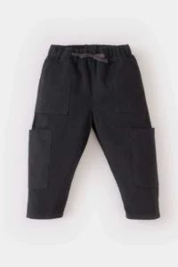 DeFacto Unisex Cargo Fit Elastic Waist Straight Leg Gabardine Trousers