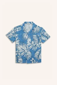 DeFacto Oversized Blue Boys' Shirt E2905A8/BE281