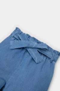 DeFacto Paperbag Straight Leg Jean Trousers Baby Girl - Image 2