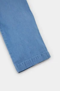 DeFacto Paperbag Straight Leg Jean Trousers Baby Girl - Image 3