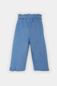 DeFacto Paperbag Straight Leg Jean Trousers Baby Girl - Image 4