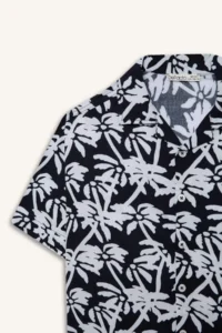 DeFacto Oversize Wide Fit Polo Collar Patterned Short Sleeve Shirt Boy - Image 8