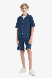 DeFacto Elastic Waist Shorts Boys' - Image 2