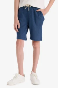 DeFacto Elastic Waist Shorts Boys' - Image 3