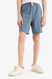 DeFacto Elastic Waist Shorts Boys' - Image 4