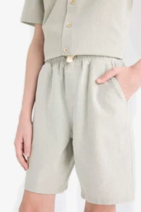 DeFacto Elastic Waist Shorts Boys' - Image 5