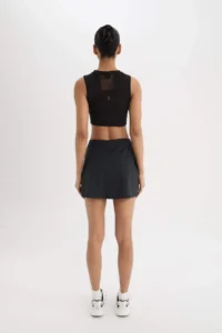 DeFacto Standard Fit Mini Skirt with Tights - Image 7