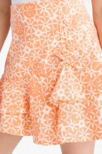 DeFacto Patterned Cotton Salmon Girls' Skirt E4252A8/OG189 - Image 5