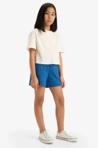 DeFacto Elastic Waist with pocket Shorts Girls'