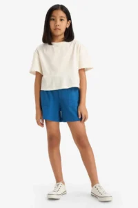 DeFacto Elastic Waist with pocket Shorts Girls' - Image 2