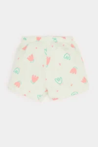 DeFacto 100% Cotton Floral Elastic Waist Pajama Set Baby Girl - Image 3
