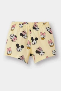 DeFacto Baby Girl Disney Mickey & Minnie Pajama Set Short Sleeve Combed Cotton Elastic Waisted Shorts E4652a525hs - Image 6