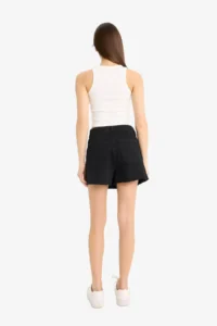 DeFacto High Waist Pocket Mini Black Women's Shorts E4696AX/NM40 - Image 8