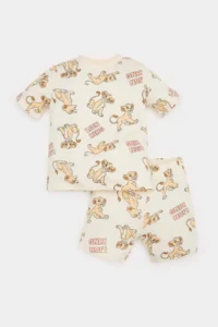 DeFacto 100% Cotton Disney Lion King Elastic Waist Pajama Set Baby Boy