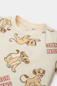 DeFacto 100% Cotton Disney Lion King Elastic Waist Pajama Set Baby Boy - Image 3