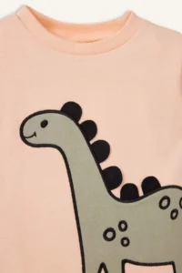 DeFacto 100% Cotton Dinosaur Printed Elastic Waist Pajama Set for Baby Boy - Image 7