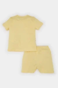 DeFacto 100% Cotton Disney Winnie The Pooh Elastic Waist Pajama Set for Baby Boy - Image 4