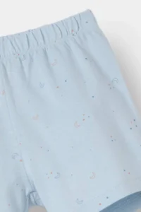 DeFacto 100% Cotton Space Printed Elastic Waist Pajama Set Baby Boy - Image 5