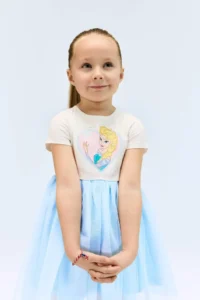 DeFacto Frozen Short Sleeve Tutu Summer Dress Baby Girl - Image 2