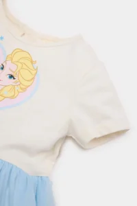 DeFacto Frozen Short Sleeve Tutu Summer Dress Baby Girl - Image 4