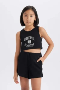 DeFacto Set of 2 Printed Undershirt Shorts Girls - Image 3