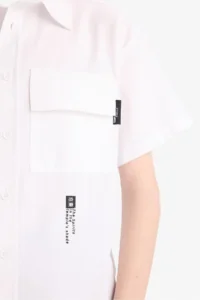 DeFacto Oversize Wide Fit Polo Collar Printed Poplin Short Sleeve Shirt Boy - Image 8