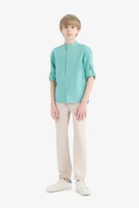 DeFacto Standard Jogger Leg Gabardine Trousers Boy - Image 2