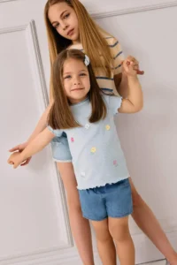 DeFacto Elastic Waist Jeans Shorts Baby Girl
