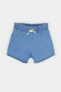 DeFacto Elastic Waist Jeans Shorts Baby Girl - Image 2