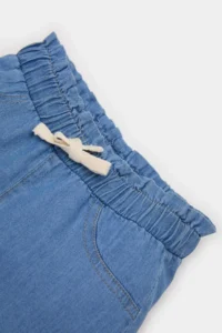 DeFacto Elastic Waist Jeans Shorts Baby Girl - Image 3