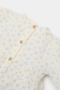 DeFacto Set of 2 Floral Muslin Long Sleeve Blouse with Elastic Waist Wide Leg Trousers for Baby Girl - Image 5
