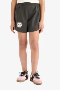DeFacto Elastic Waist Printed Shorts Girls' - Image 4