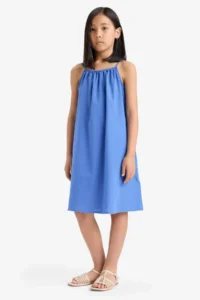 DeFacto A-Line Cotton Sleeveless Summer Dress Girl - Image 2