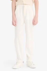 DeFacto Carrot Fit Standard Leg Linen Look Trousers Boy - Image 5