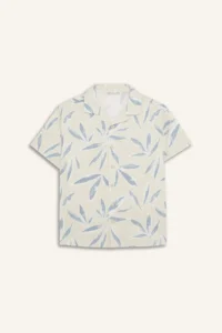DeFacto Oversize Wide Fit Polo Neck Poplin Short Sleeve Shirt Boy - Image 8