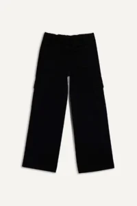 DeFacto Wide Leg Cargo Wide Leg Anthracite Girls' Jean Trousers E5880A8/NM36 - Image 3