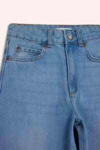 DeFacto Wide Leg Light Blue Girl's Jean Trousers E5881A8/NM39 - Image 8