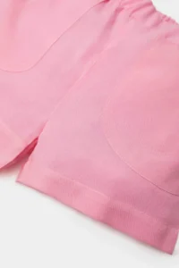 DeFacto Elastic Waist Basic Plain Shorts Baby Girl - Image 3