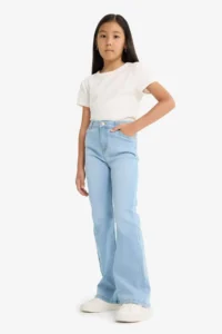 DeFacto Flare Fit Flare Jean Pants Girl Child - Image 3