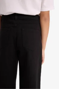 DeFacto Wide Leg Black Girls' Pants E6188A8/BK27 - Image 7
