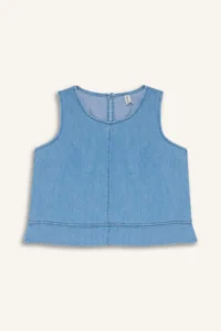 DeFacto Sleeveless Jeans Blouse Girls' - Image 6