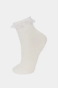DeFacto 3 Pack Cotton LONG School Socks Girls' - Image 2