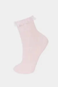 DeFacto 3 Pack Cotton LONG School Socks Girls' - Image 3