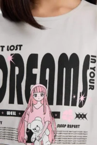 DeFacto 100% Cotton Anime Printed Pajama Set Girls - Image 5