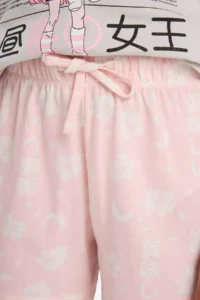 DeFacto 100% Cotton Anime Printed Pajama Set Girls - Image 6