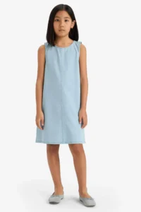 DeFacto Sleeveless Summer Jeans Dress Girls' - Image 2