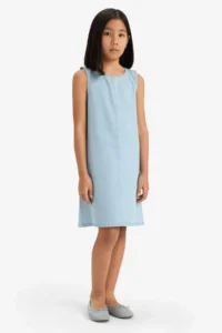 DeFacto Sleeveless Summer Jeans Dress Girls' - Image 3