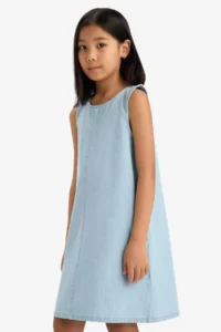 DeFacto Sleeveless Summer Jeans Dress Girls' - Image 6