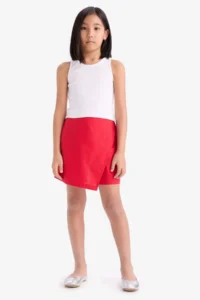 DeFacto Cotton Shorts Skirt Girls' - Image 3